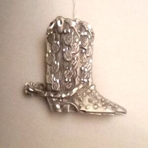 Eagle River Vintage Fine Pewter Boot Brooch